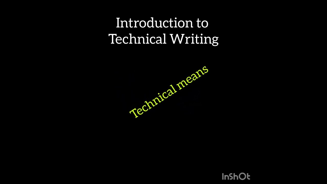 Introduction to Technical Writing