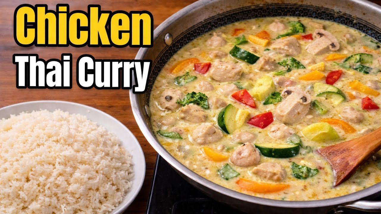Chicken Thai Curry Recipe | होटल जैसी थाई चिकन करी घर पर | Creamy Thai Curry