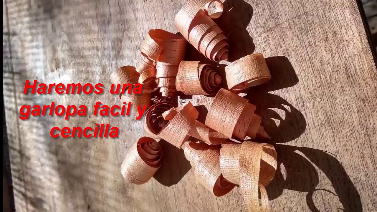 Garlopa fácil casera