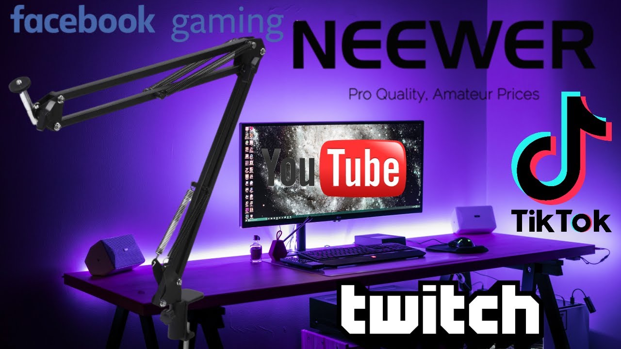 UNBOXING NEEWER NW 35 , SOPORTE MICROFONO  BRAZO ARTICULADO DE TIJERA