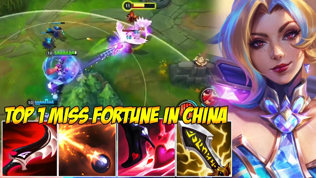TOP 1 MISS FORTUNE IN CHINA WILD RIFT - INSANE DAMAGE ONLY ONE Q