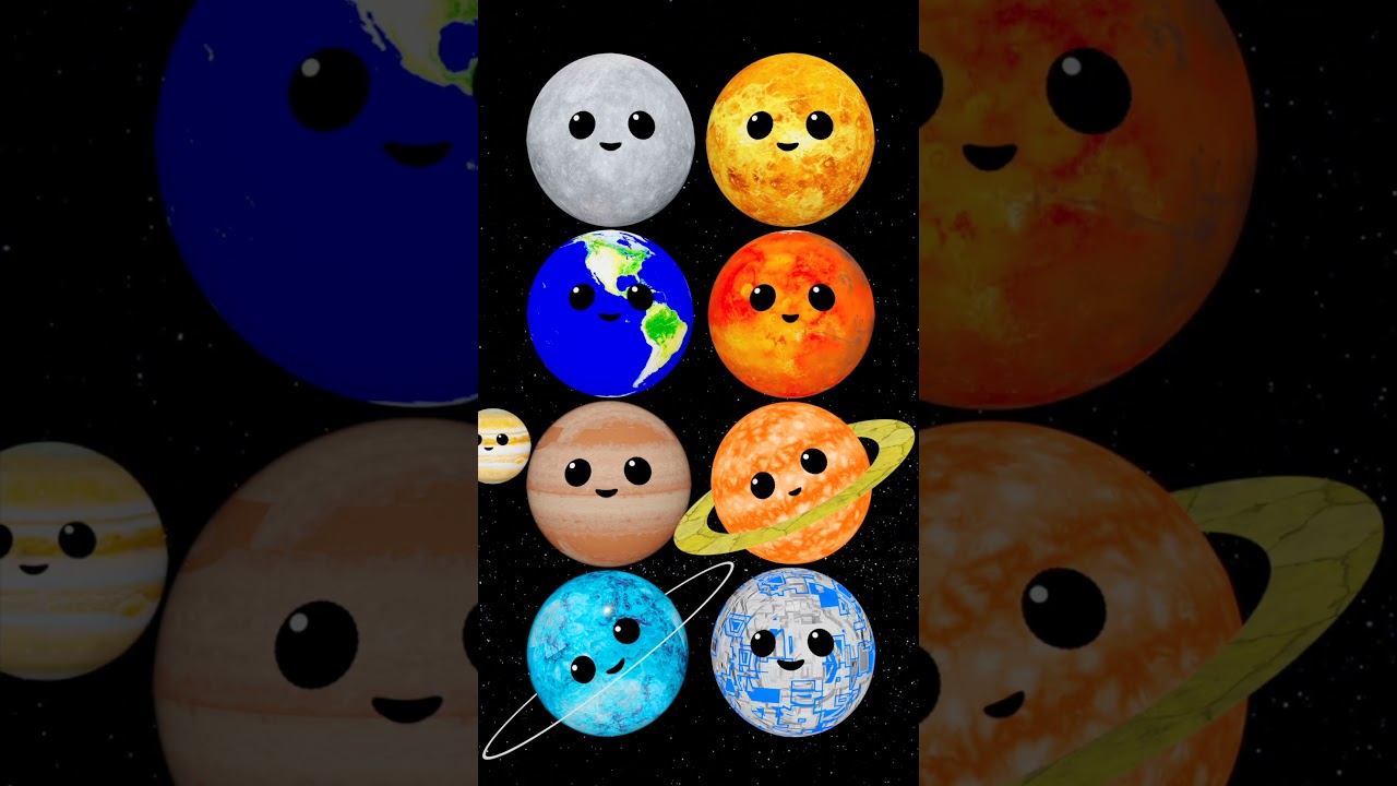 BABY PLANETS 2 👶🪐🌎👶 | Planet order | Mercury Venus Earth Mars Jupiter Saturn Uranus Neptune #atoyday
