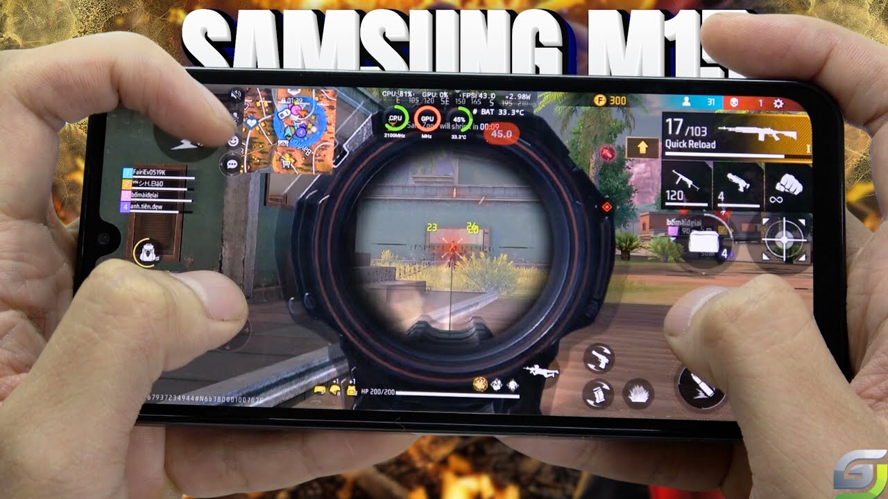 Samsung Galaxy M15 test game Free Fire Mobile 2024 | Dimensity 6100+