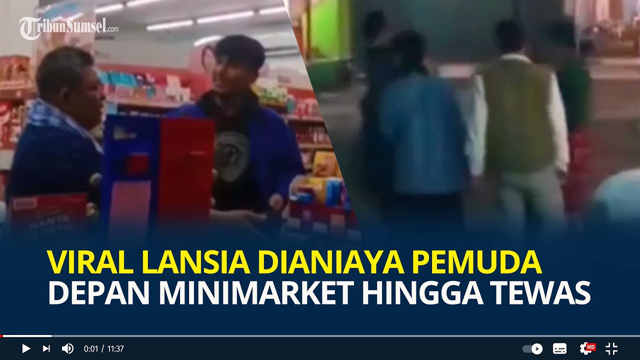 Viral Lansia Dianiaya Pemuda di Depan Minimarket hingga Tewas, Kesal Ketahuan Mencuri, Ngaku Anggota