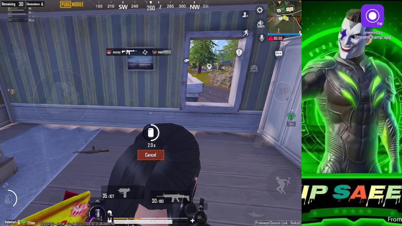 Broadcast powered by StreamChamp