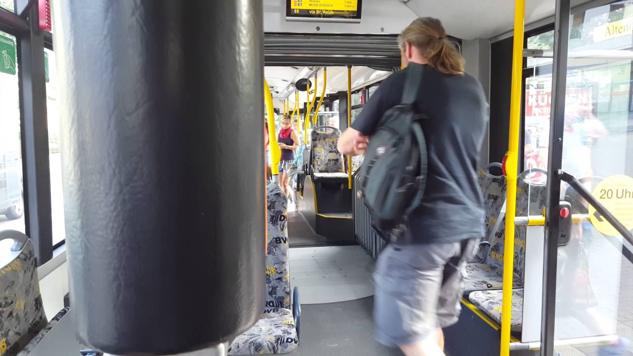 Mitfahrt im Solaris Urbino 18 III 458 027-5 der Dresdner Verkehrsbetriebe