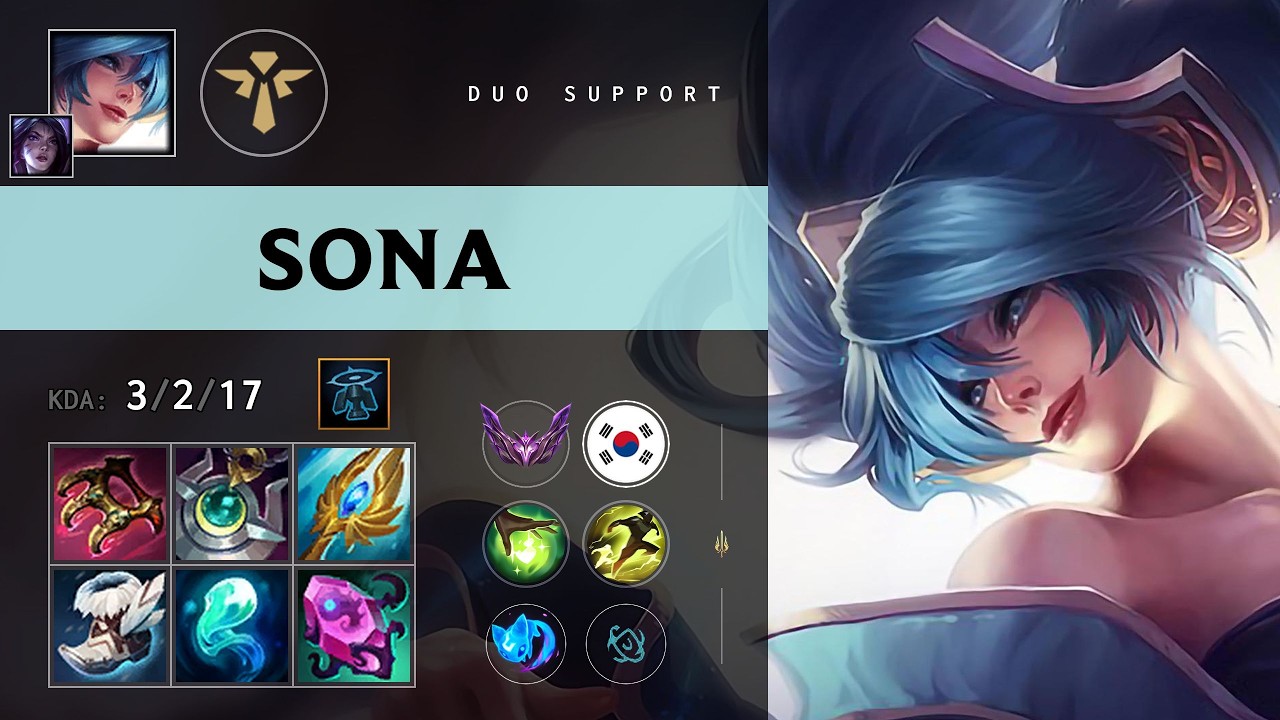Sona Support vs Soraka - KR Master Patch 26.11