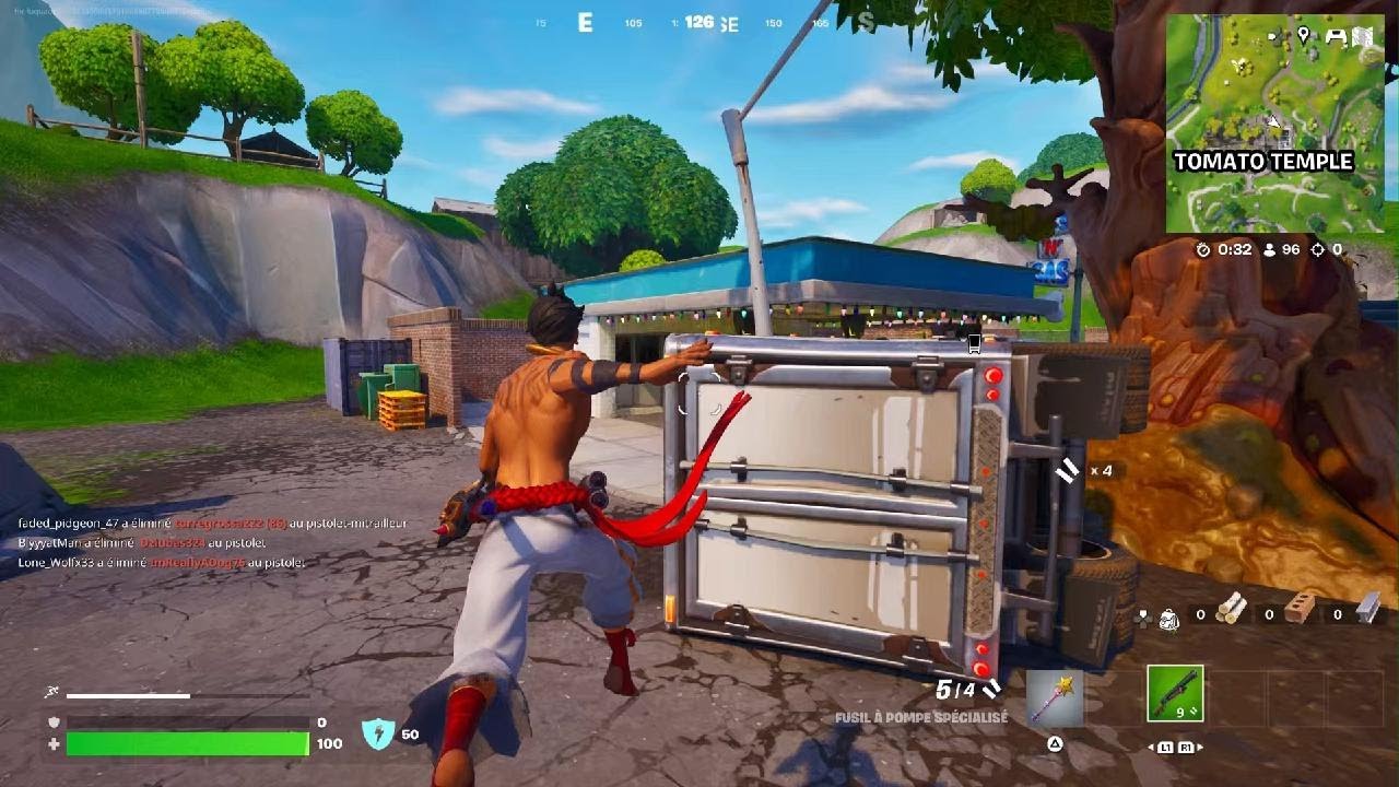 Faire tope 1 sur Fortnite a ouvrir un coffre