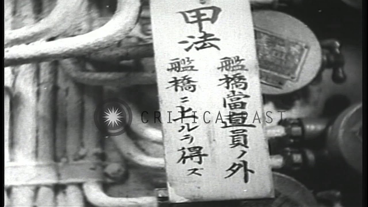 Japanese sailors and officers undergo a training on a submarine underway in the P...HD Stock Footage