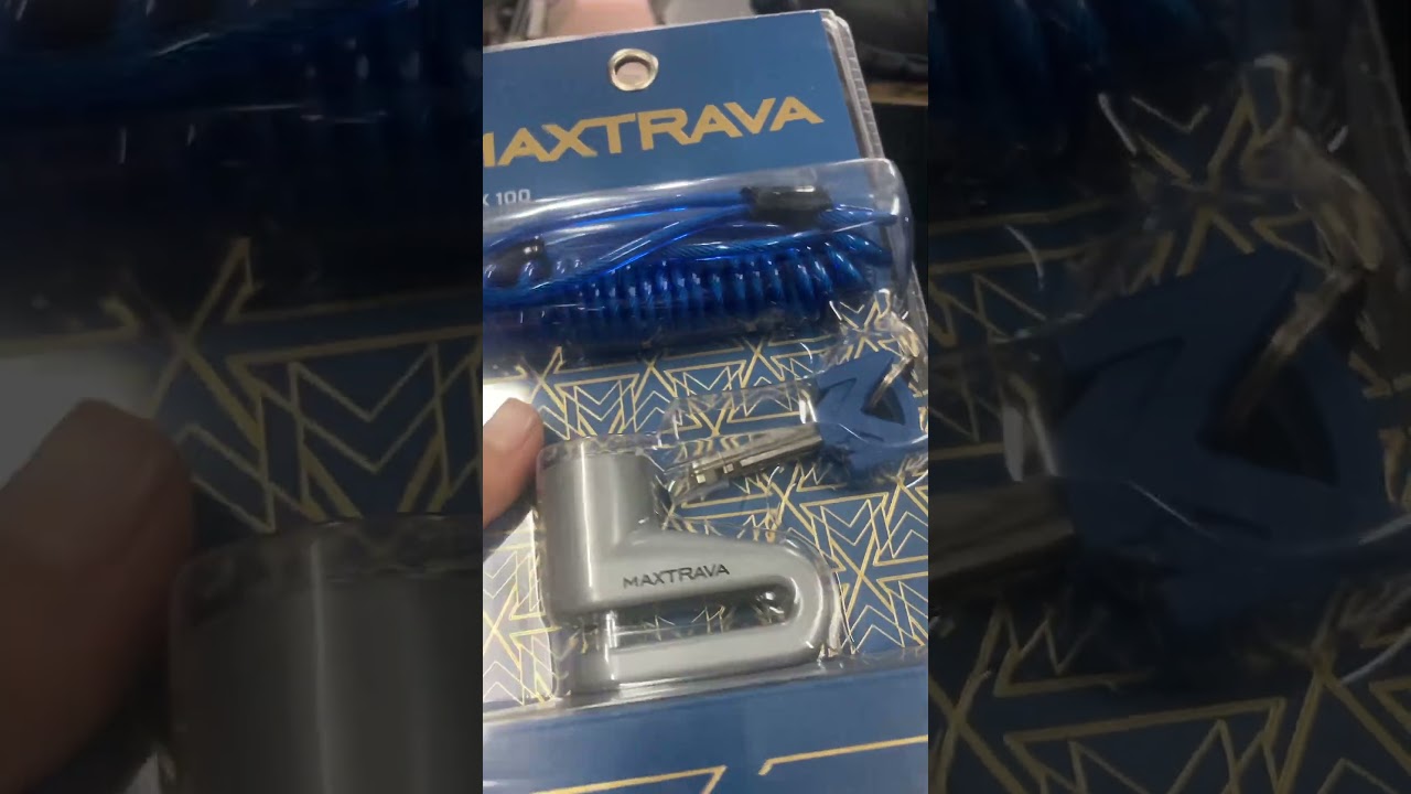 Conhe&ccedil;a o Cadeado Maxtrava Max 100 Prata 5.5 mm c/ Cabo/Pino/Lembrete/Bolsa (Trava Anti Furto)