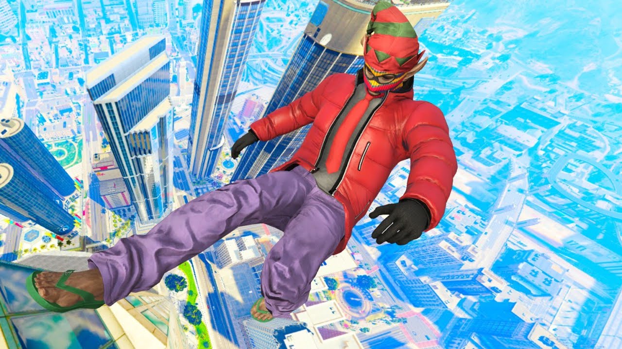 GTA 5 Parkour Fails • Multiplayer Character (No Godmode)