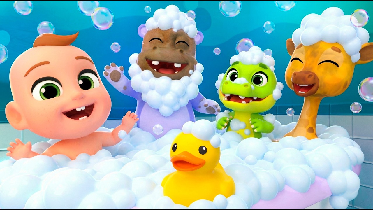 Bath Song | Scrub a Dub a Dub | Almama Kids Songs
