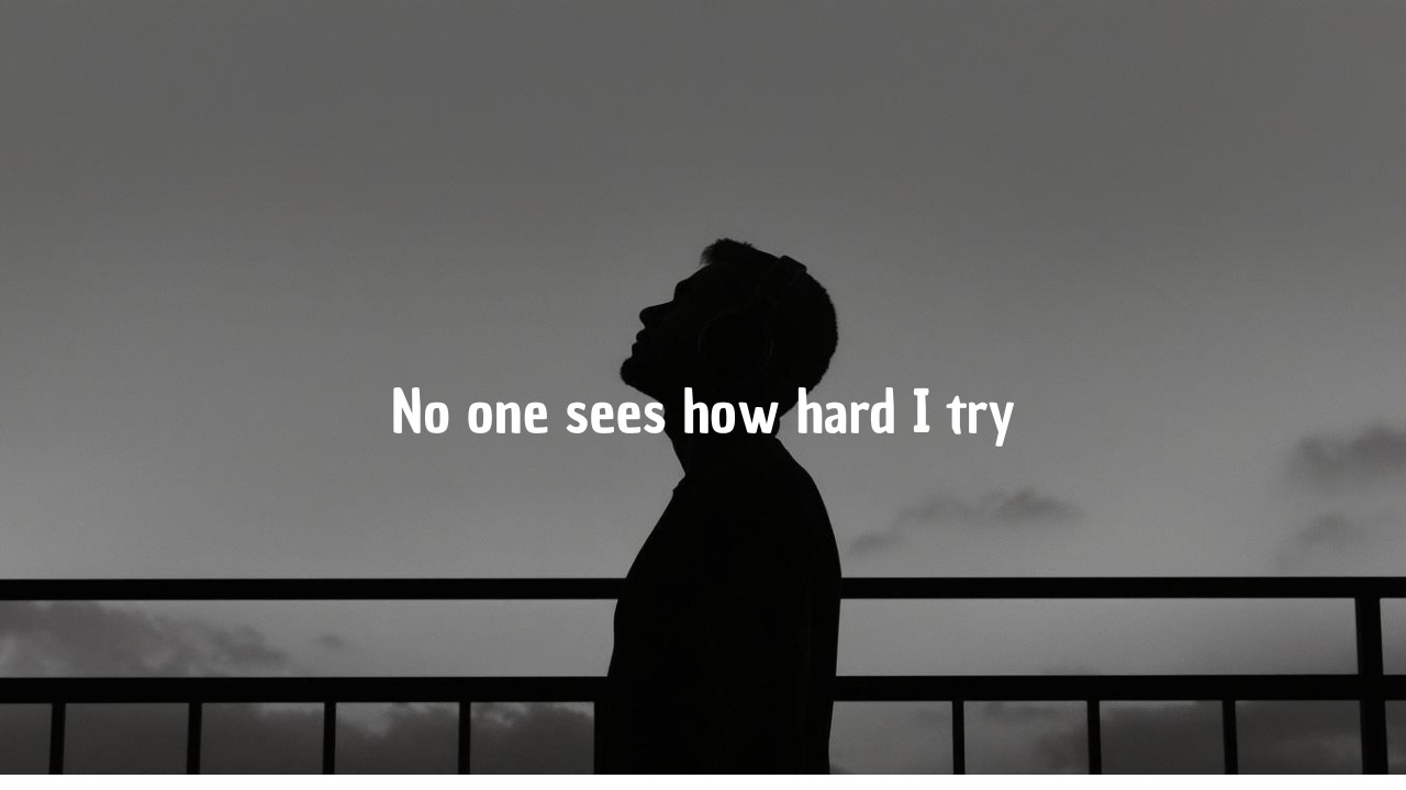 No One Sees How Hard I Try — Lofi music for Overthinking & Mental Exhaustion