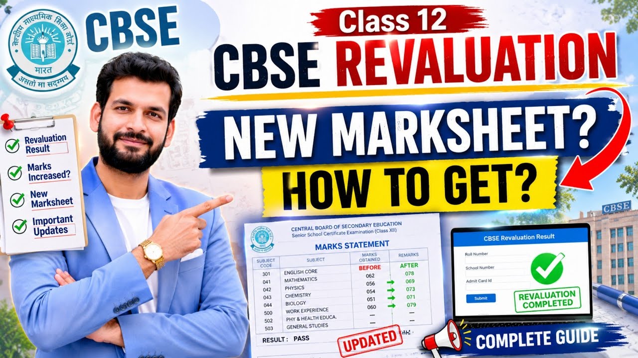 Cbse Revaluation marksheet | HOW TO GET? | Cbse Revaluation Result 2026 | Updated Marksheet 
