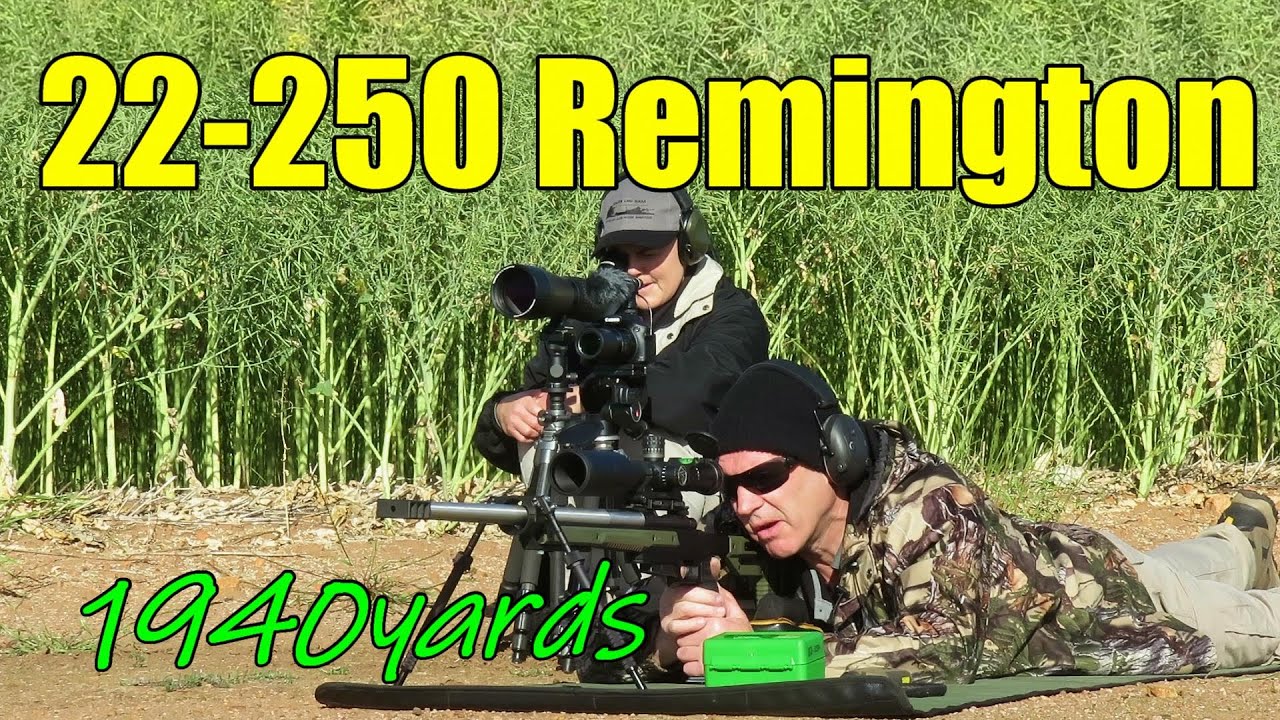 22-250 Remington at 1940 yards (1774m)