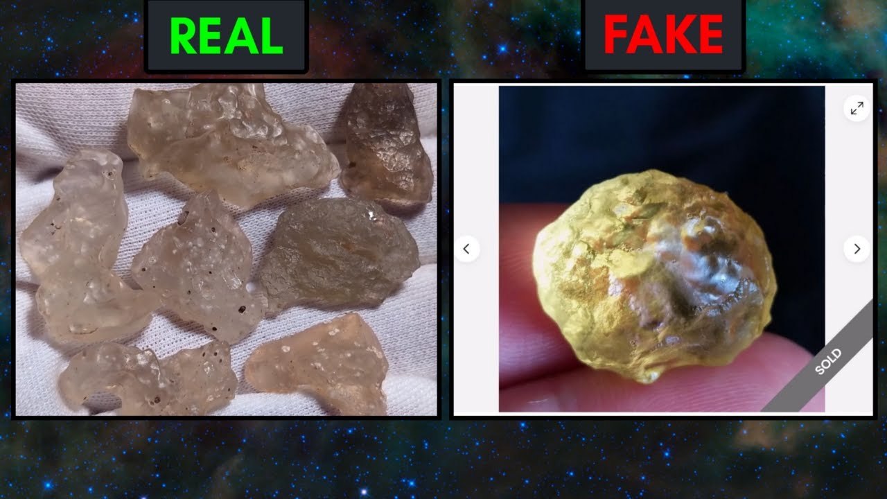 Real VS Fake Libyan Desert Glass #tektite #geology #crystals #minerals #science #gemstone