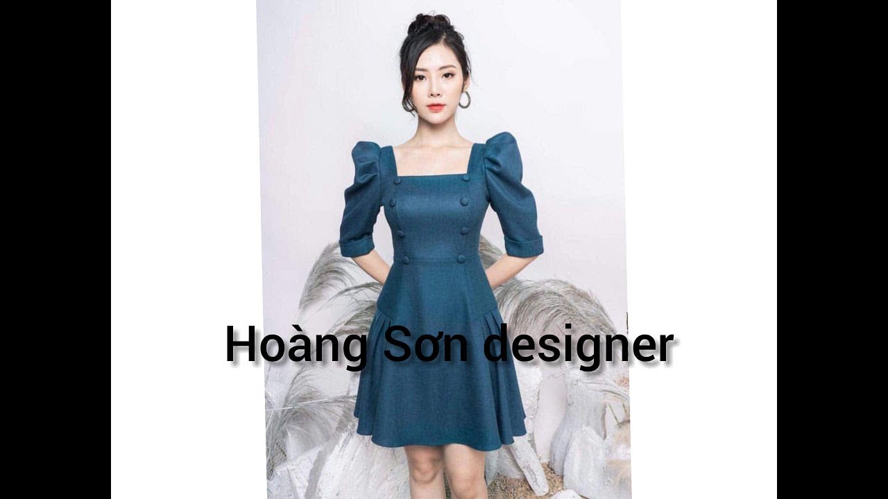 Dạy cắt may cơ bản:hướng dẫn cách cắt đầm cổ vuông bổ mảnh thân xếp ly|hoàng sơn designer