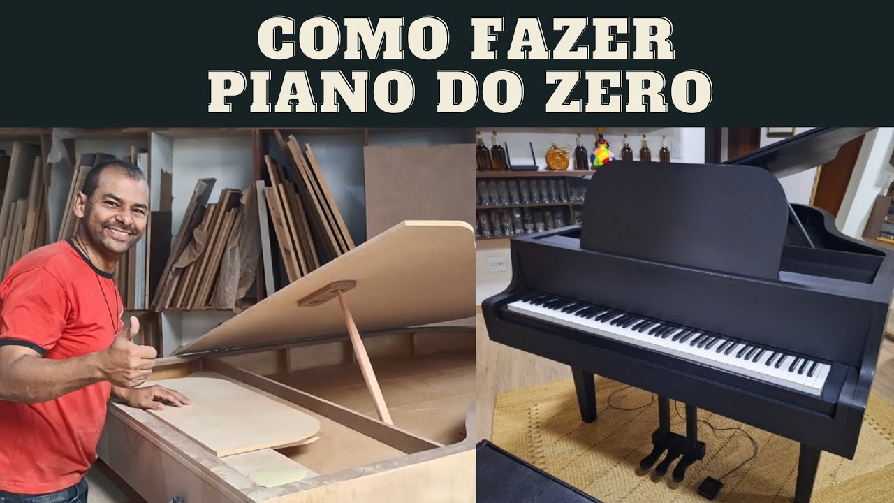 COMO FAZER PIANO DO ZERO COM MDF