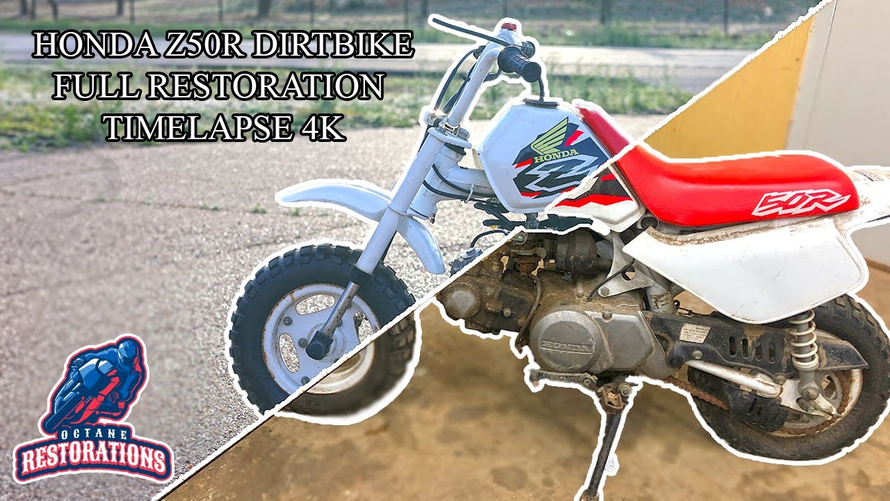 Old Dirty Honda Motorcycle (Z50R) FULL 4K Time-lapse Restoration!