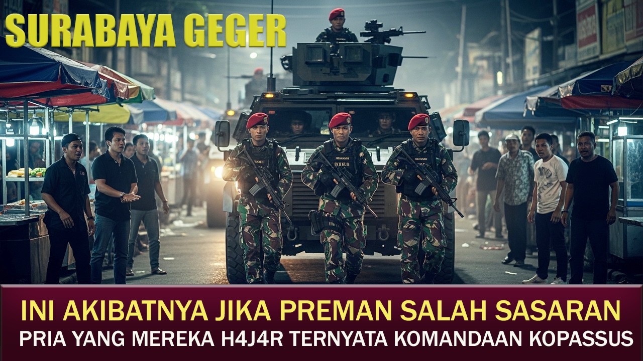 SURABAYA GEGER‼️RATUSAN PREMAN H4JAR PRIA PEMBAGI TAKJIL, TAK DISANGKA TERNYATA KOMANDAN KOPASSUS