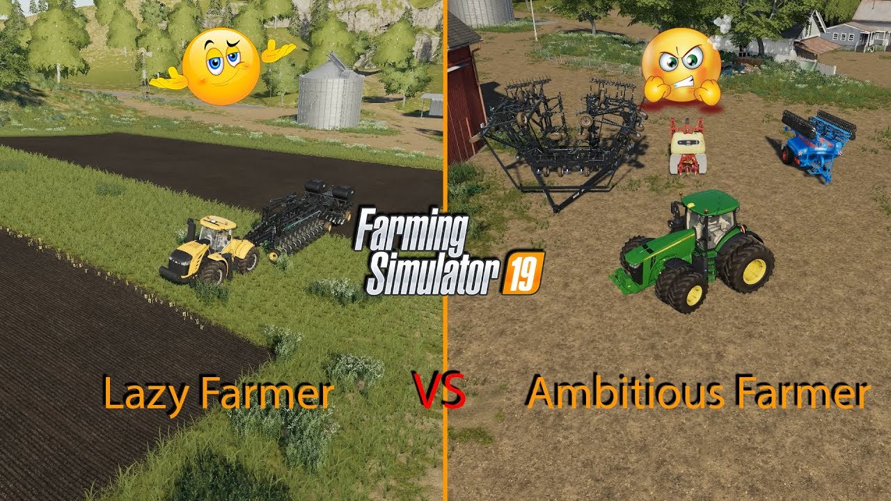 Farming Simulator 19 Lazy vs Ambitious Farmer Part2 | Player comparison