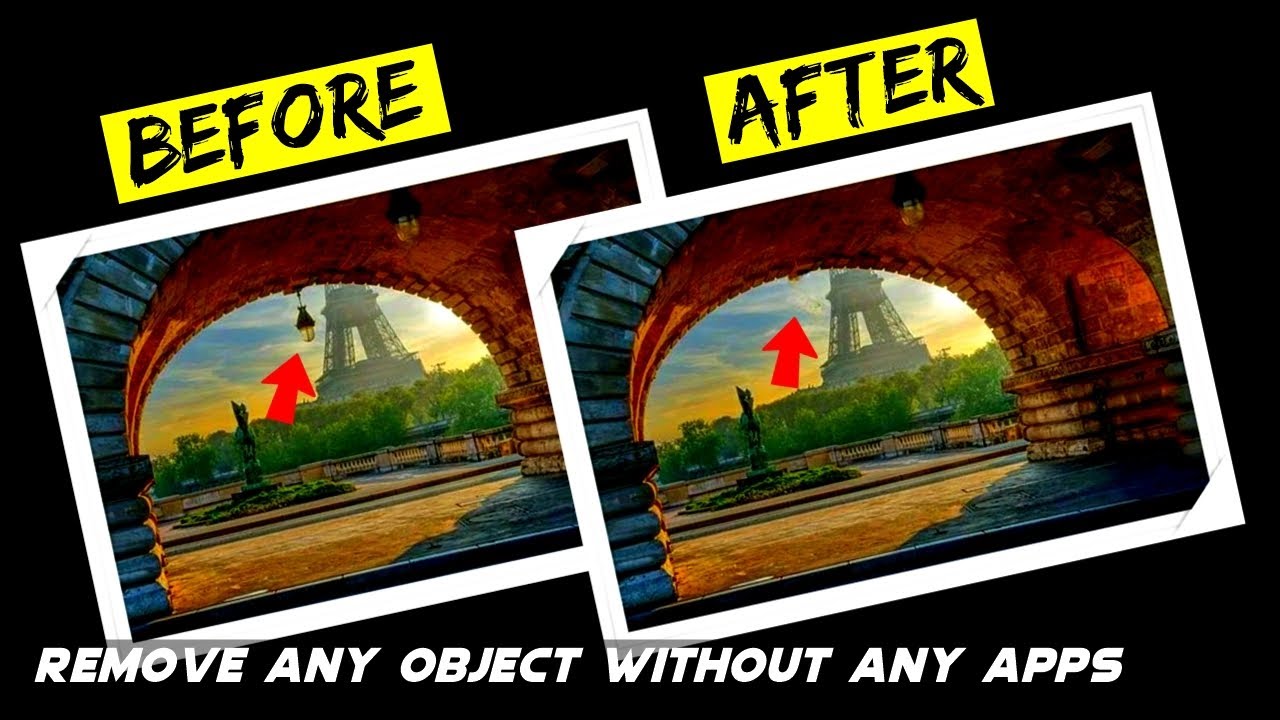 how to remove unwanted object from photo  || how to remove anything from a photo || without any apps