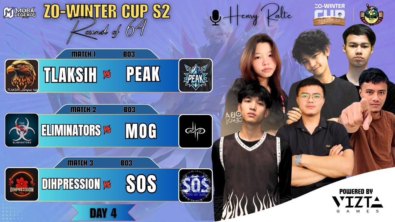 🔴Live.. Zo-Winter Cup S2 | Round of 64 | Knockout | Day 4 #mobalegends5v5  #gaming