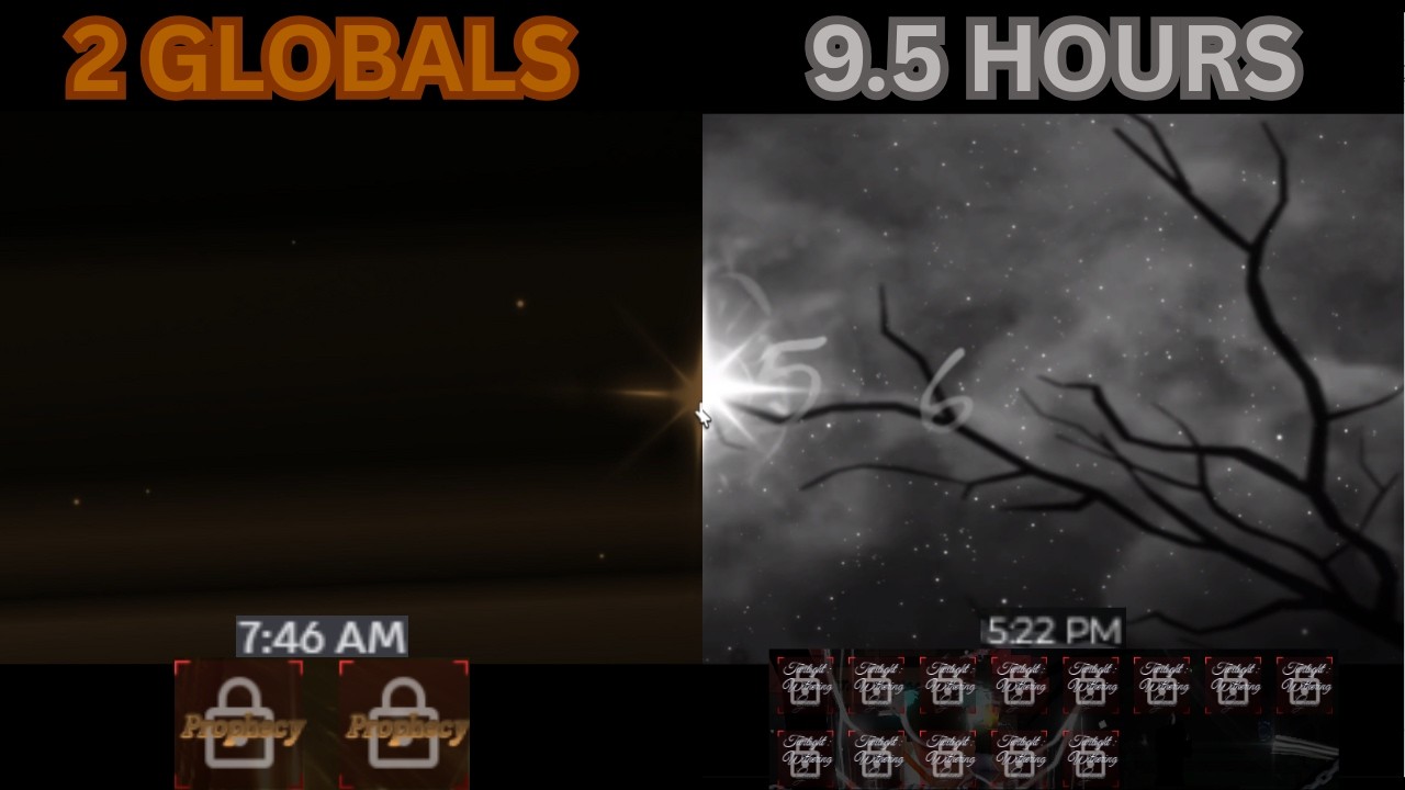 2 RAW GLOBALS IN 9.5 HOURS
