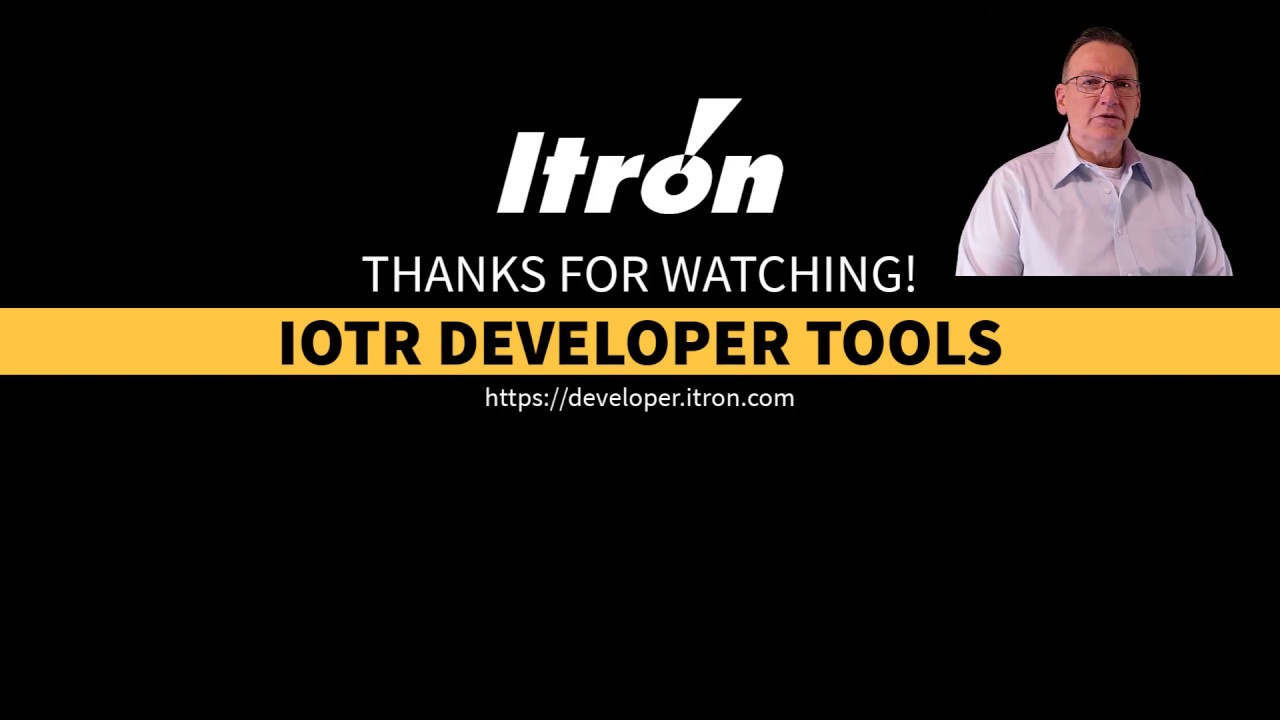 Itron IoTR Tools: Overview