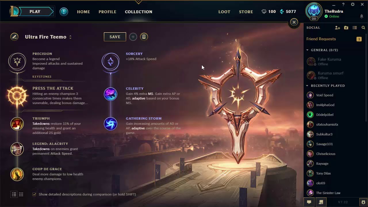 Ultra Fire Teemo Runes - New 2018 Runes - League of Legends