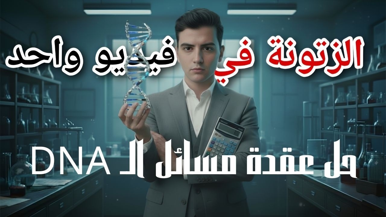 شرح مسائل DNA بالكامل 🧬 | أحياء 3 ثانوي 2026