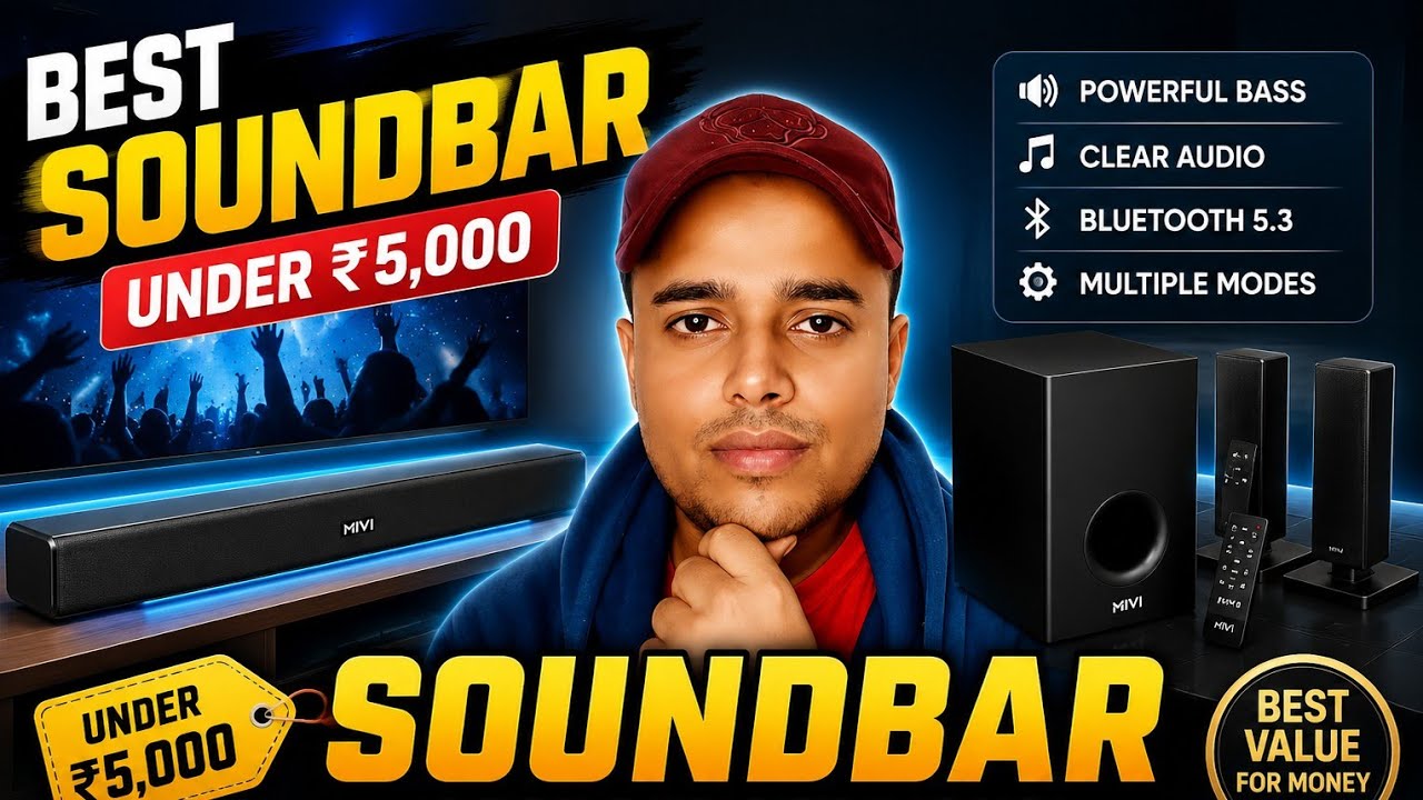 Top 10 best soundbars under 5000 🔥 best soundbars 2025 🔥 2.1 / 4.1 channel soundbars