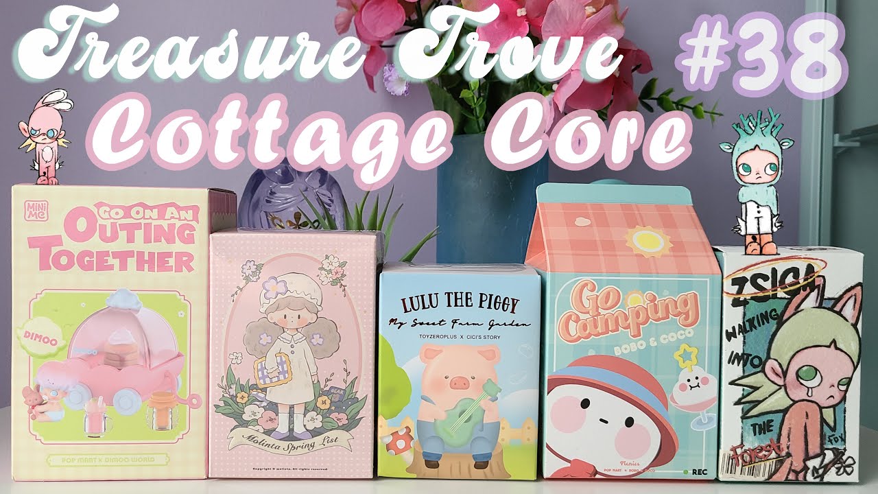 Treasure Trove #38 Cottage Core Blind Box Unboxing (Pop Mart, Finding Unicorn & Lulu the Piggy)