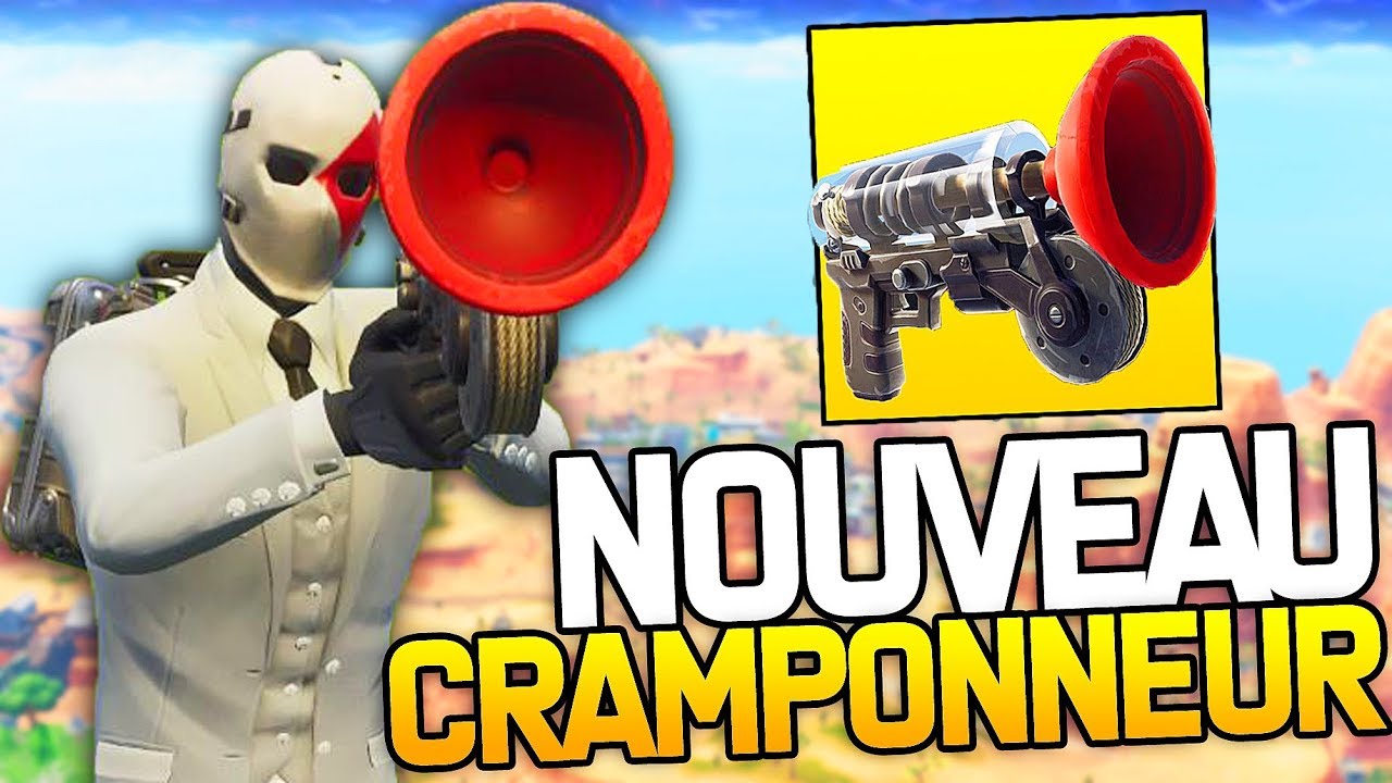 NOUVELLE ARME *CRAMPONNEUR* SUR FORTNITE BATTLE ROYALE !