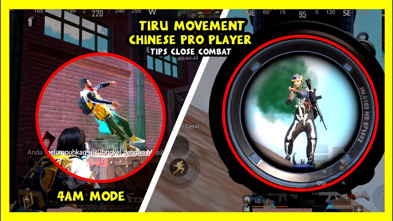 TIPS CARA TIRU MOVEMENT CHINESE PRO PLAYER UNTUK CLOSE COMBAT | NGOCEH PUBG MOBILE