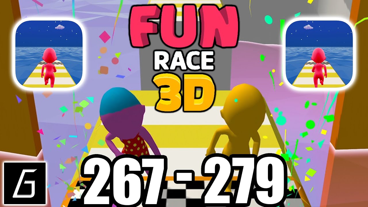 Fun Race 3D - Gameplay - Levels 267 - 279 + Bonus Levels (iOS - Android)