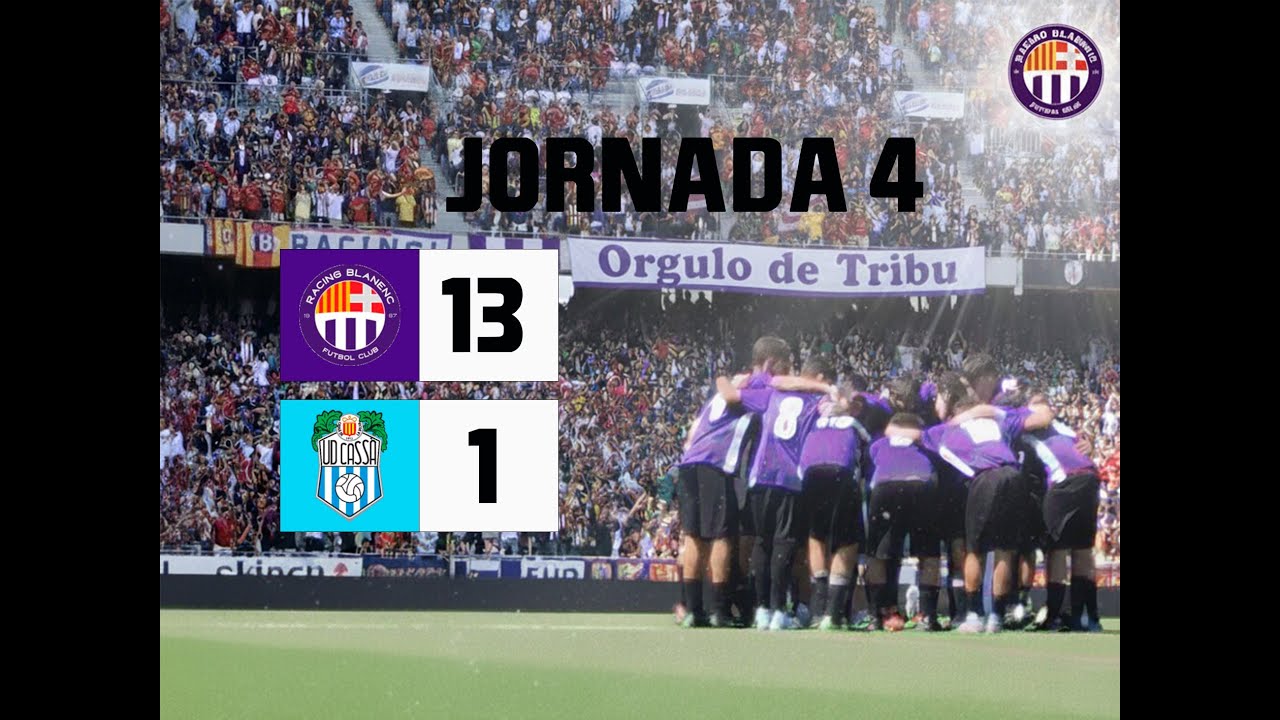 ⚽️ ¡Festival de goles en el campo! 🟣⚫ Resumen Racing 13 - 1 Cassà (J4)