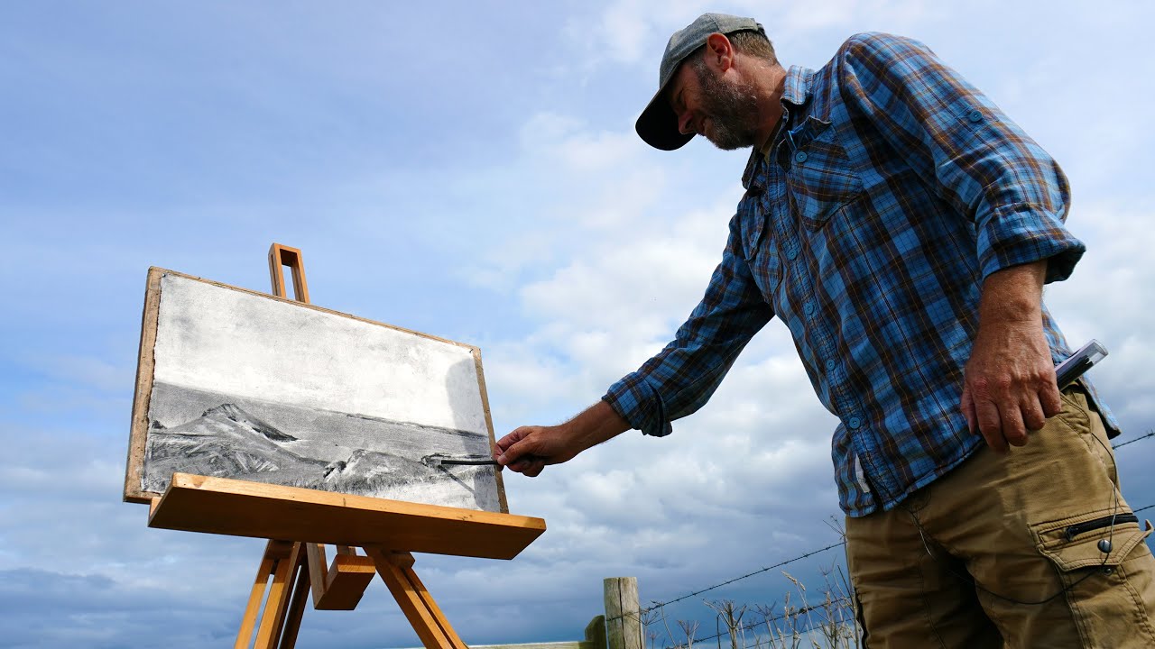 Charcoal Drawing | Plein Air at The Rumps, Cornwall