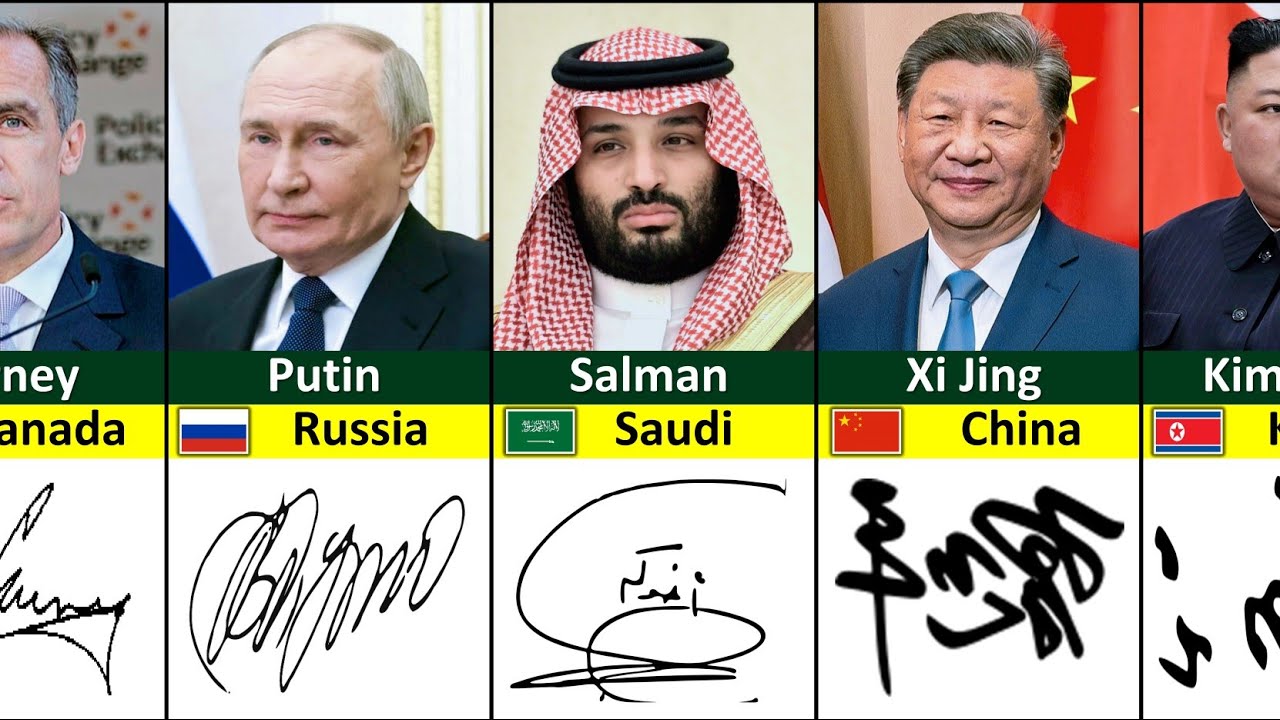 🔥 Shocking Signatures of World Leaders | Secrets You Never Knew!