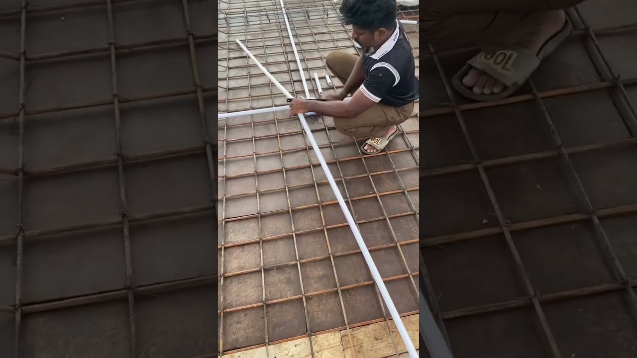 electrical pipe fitting in roof #electrical #shorts