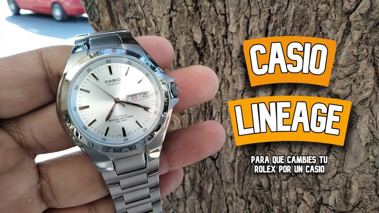 ¡Cambiaste un Rolex por un Casio! - Unboxing Reloj Casio Lineage Titanio (Watchito)