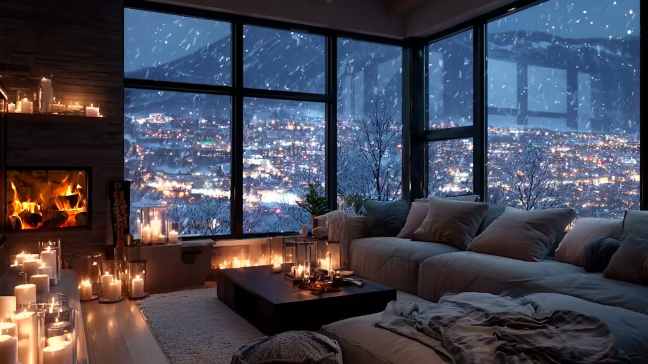 Quiet Snowfall Piano Tones | Gentle Music for Stress Relief & Mental Ease