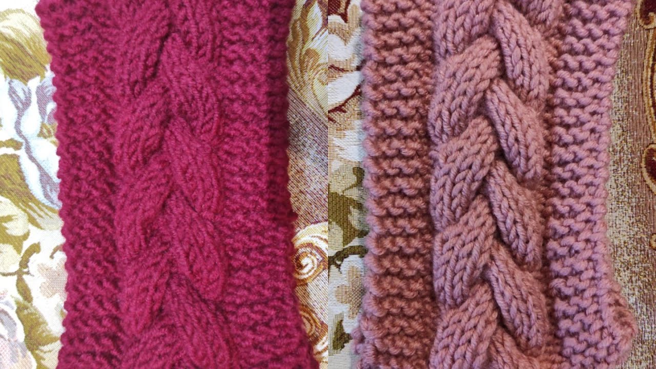 How to make handmade Bandana  with knitting  || طريقة عمل البندانة بالتريكو و الضفيرة الثلاثية
