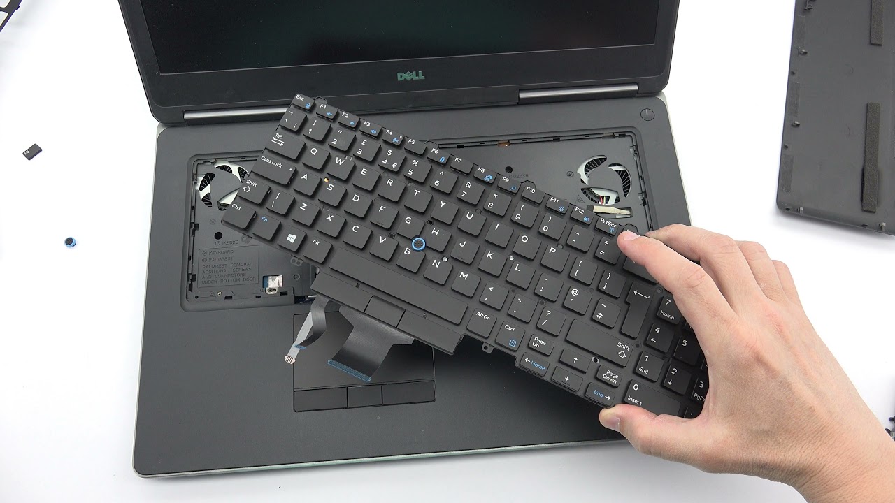 How to change keyboard on Dell Precision 7710 4K