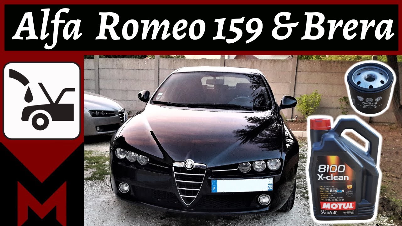 Faire Vidange Moteur et Remplacer le Filtre a Huile Alfa Romeo 159 & Brera 2.4 Jtdm - Meca Maniaque