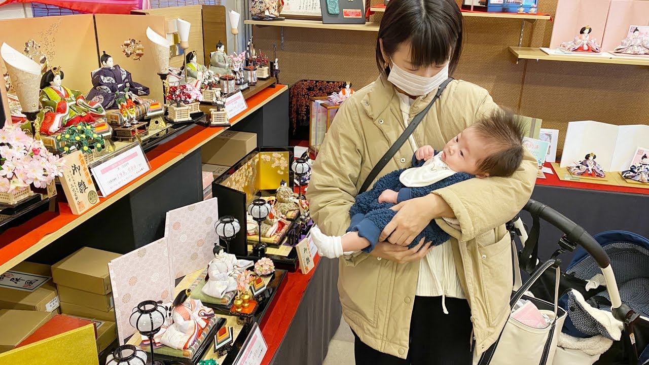 [ENG/日本語] 일본 인형, 예방접종, 고베 산책 그리고 시댁 | 일본 일상 브이로그