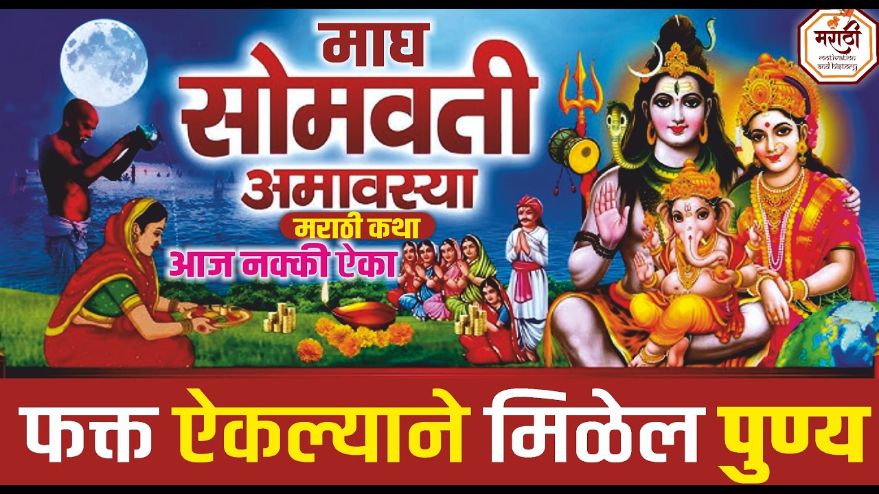 अखंड सौभाग्यवती कथा | सोमवती अमावस्या व्रत कथा मराठी | Somvati amavsya vrat katha 16 February 2026