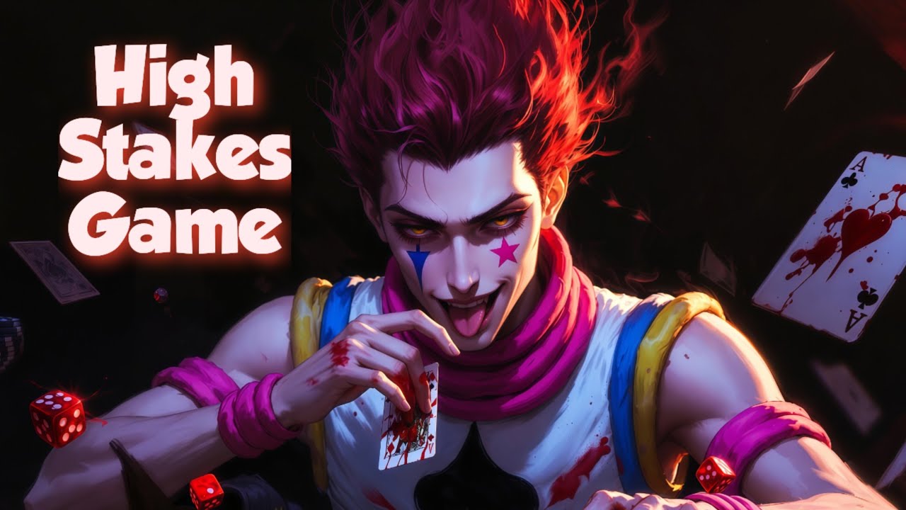 High Stakes Game | Hisoka Inspired Lyric Video | Dark Anime Villain Music