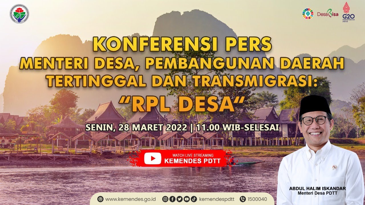 Konferensi Pers - Menteri Desa, Pembangunan Daerah Tertinggal dan Transmigrasi 