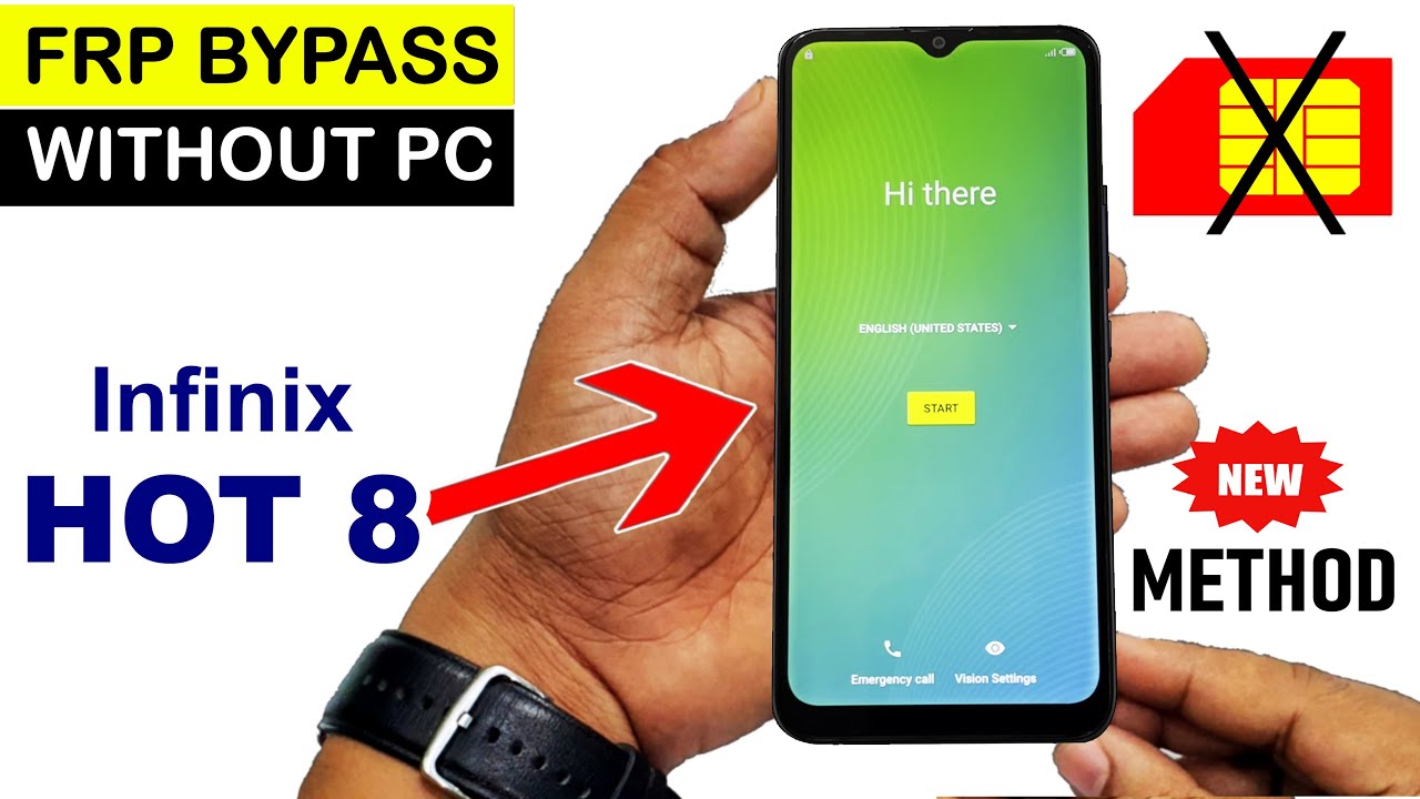 Infinix HOT 8 (X650C) FRP LOCK/GOOGLE ACCOUNT BYPASS (Without PC) New Method 🔥🔥🔥